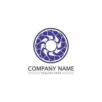 Fish logo template Stock Illustration
