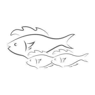 Fish logo vector illustration design Stock Illustration