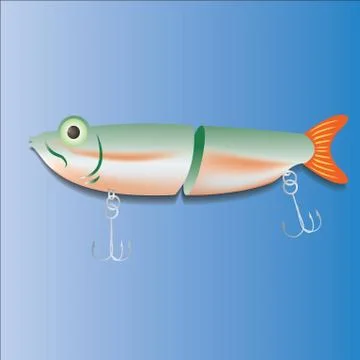 Fish lure Illustrazione stock