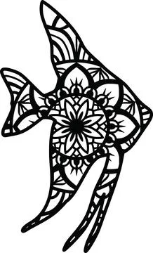 Fish mandala Stock Illustration