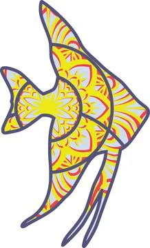 Fish mandala Stock Illustration