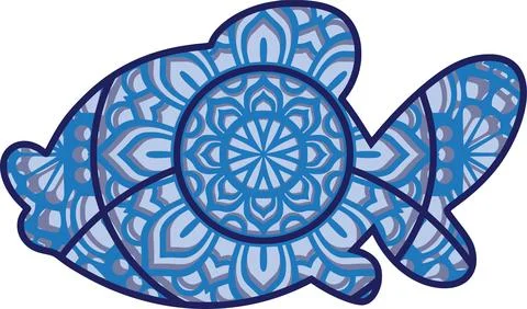 Fish mandala Stock Illustration