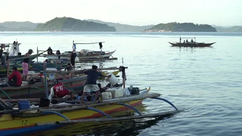 Fish market in Catbalogan, Samar Stock Footage 229647075