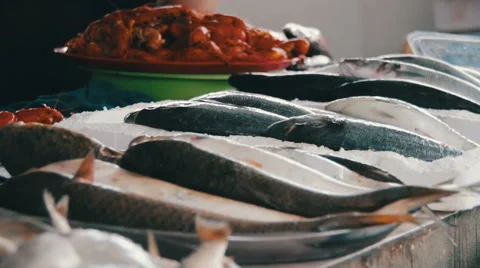 Fish Market Stock Footage 66754374