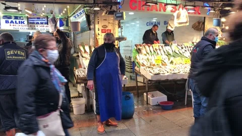Fish market Stock Footage 145220163