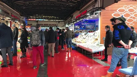 Fish market Stock Footage 145288335
