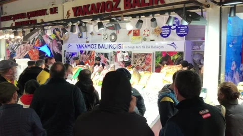 Fish market Stock Footage 145288565