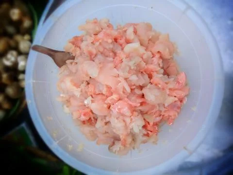 Fish meal for cooking. Stock Photos