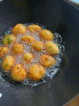 Fish meatballs Stock Photos