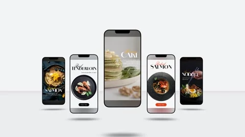 Fish Menu Stories  After Effects	Stock