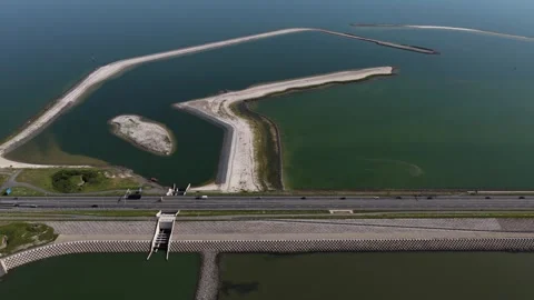 Fish Migration River Construction at Afsluitdijk Vidéo 342404175