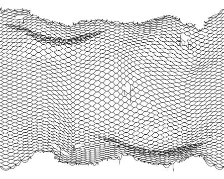 Fish net background, fishnet pattern with holes Stock Illustration