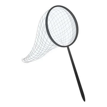 Fish net catch icon cartoon vector. Fishing equipment Illustrazione stock