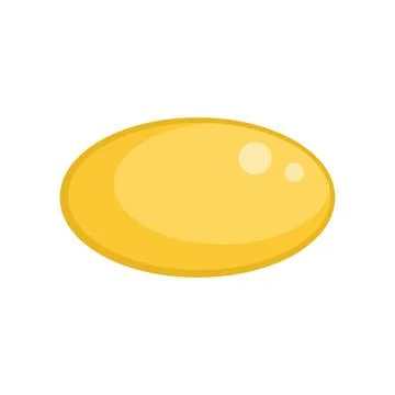 Fish oil capsule icon flat isolated vector 스톡 일러스트