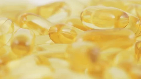 Fish oil in capsules Stock-Footage 88745411