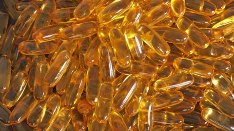 Fish Oil Capsules Stock Footage 102735740