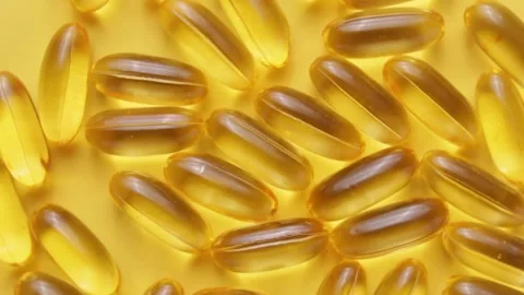 Fish oil capsules Stock Footage 201684040