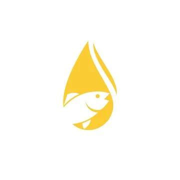 Fish oil logo Stock Illustration