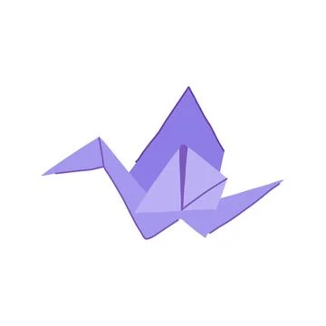 Fish origami animals cartoon vector illustration Illustrazione stock