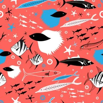 Fish pattern Stock Illustration