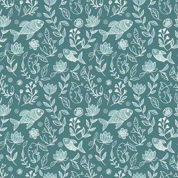 Fish pattern Stock Illustration