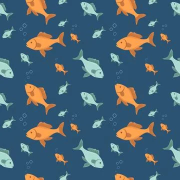 Fish Pattern Stock Illustration