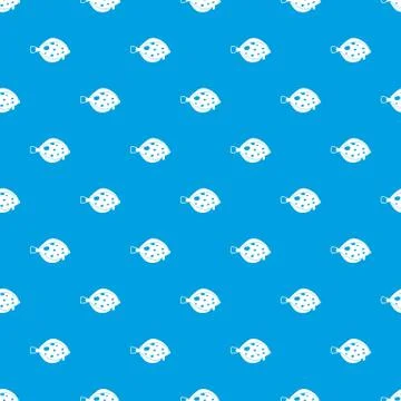 Fish pattern seamless blue Stock Illustration