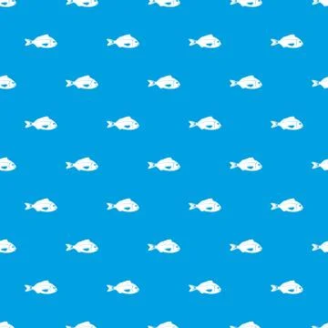 Fish pattern seamless blue 스톡 일러스트