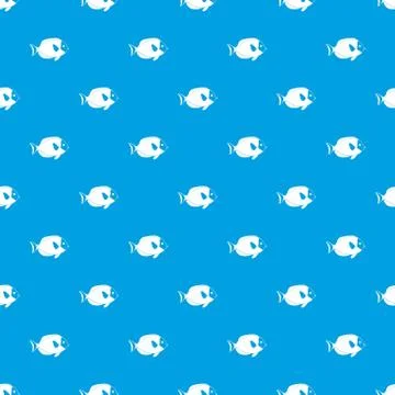 Fish pattern seamless blue Stockillustratie