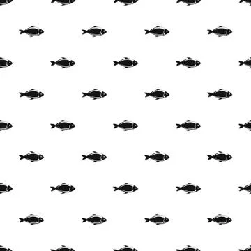 Fish pattern seamless vector Stock Illustration