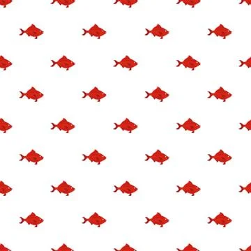Fish pattern seamless vector Stock Illustration