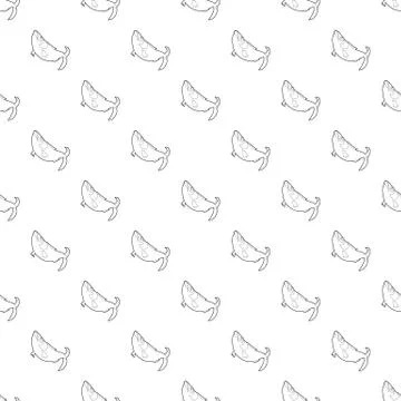 Fish pattern vector seamless Illustrazione stock