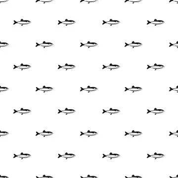 Fish pattern vector seamless Stock Illustration