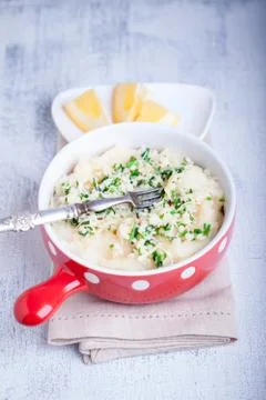 Fish pie with celery root Stock Photos