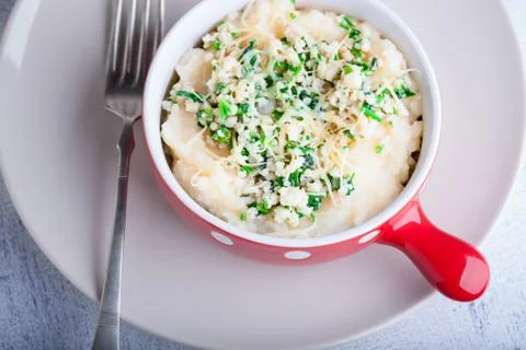 Fish pie with celery root Stock Photos