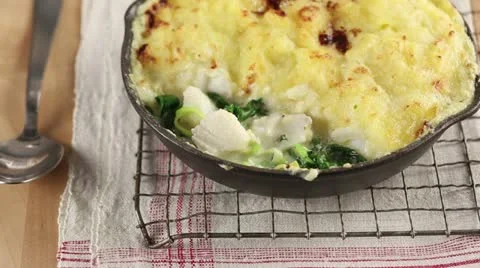 Fish pie (England) Stock Footage 24671548