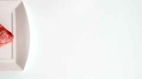 Fish is on the plate 스톡 동영상 22133323