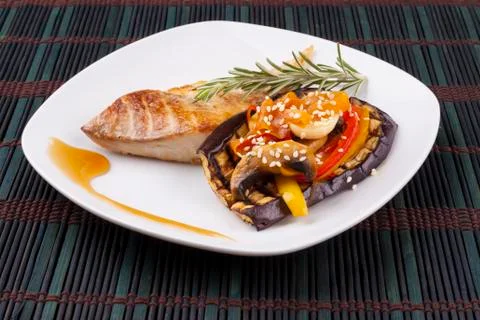 Fish plate Stock Photos