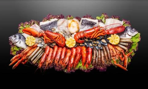 Fish plate. Stock Photos