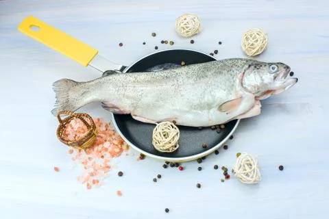 Fish on a plate Stock Photos