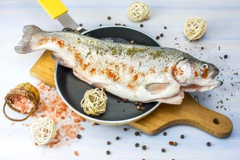 Fish on a plate Stock Photos
