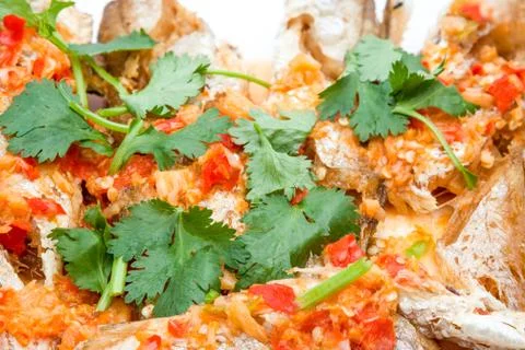 Fish prepared at Thai Stock Photos