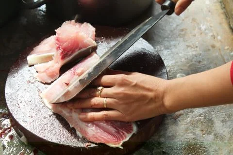 Fish processing Stock Photos
