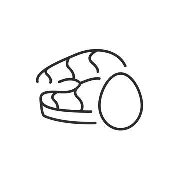 Fish Protein Icon Stock Illustration