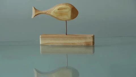 Fish quickly turns in opposite directions, stop motion Stock Footage 329418302