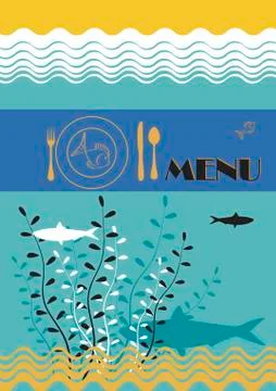 Fish restaurant Stock Illustration