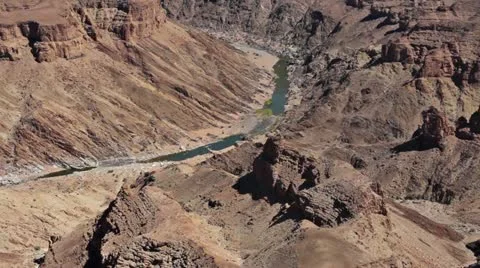 Fish river canyon namibia Stock Footage 12690372