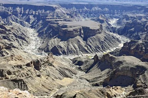 Fish River Canyon Namibia. View on the river Foto stock