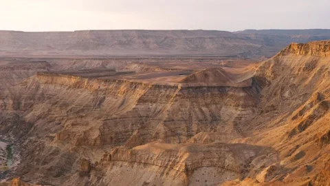 Fish River Canyon Panorama In Namibia Stock Footage 256661137