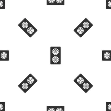 Fish roll pattern seamless black Stockillustratie